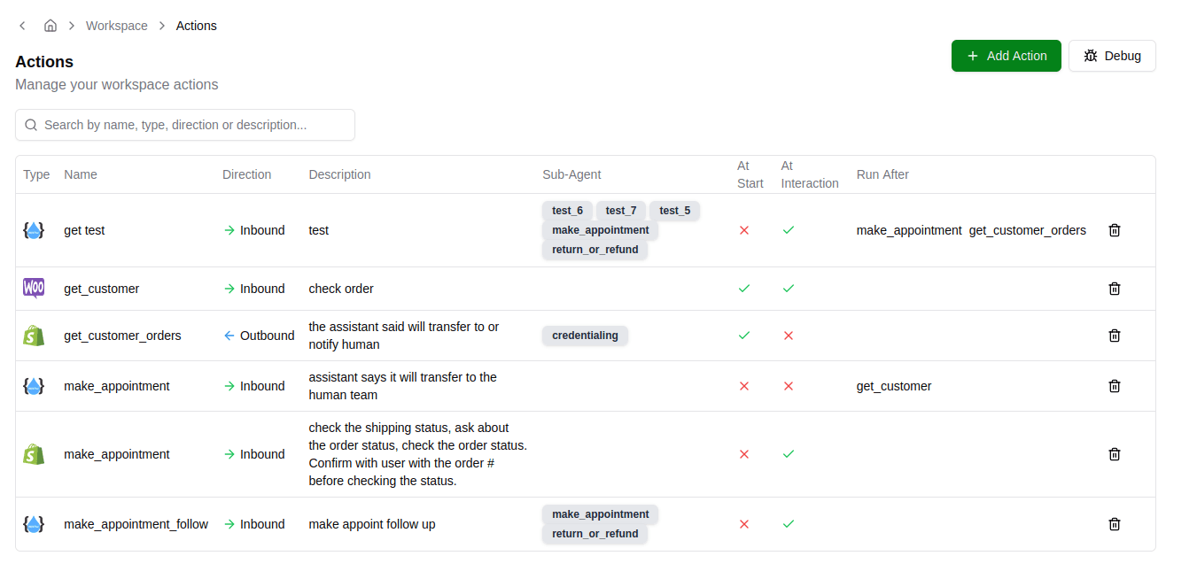 Step 5: Configure Actions