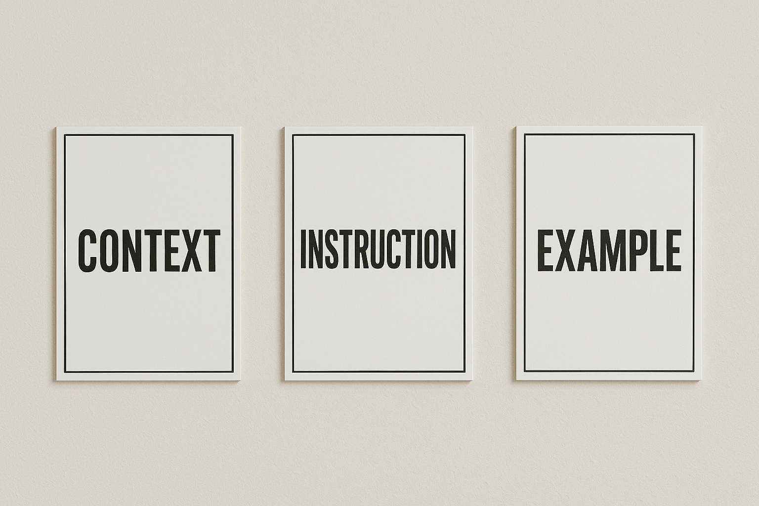 Context, Instruction, and Example
