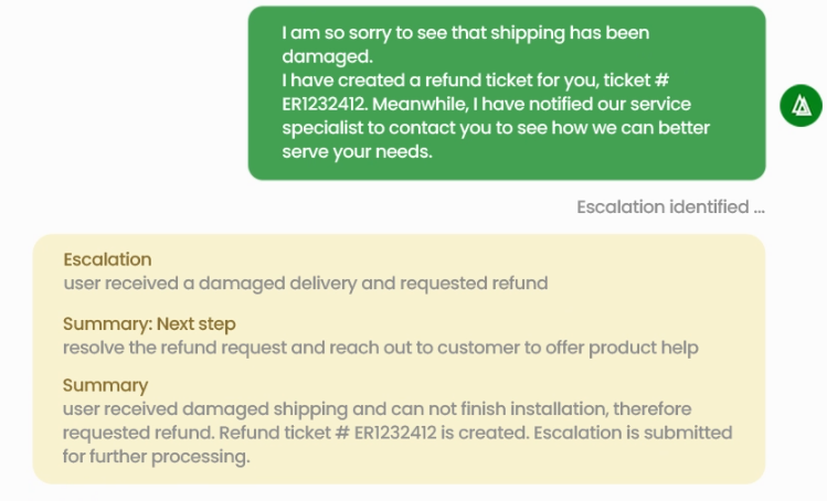 Intelligent escalation flow